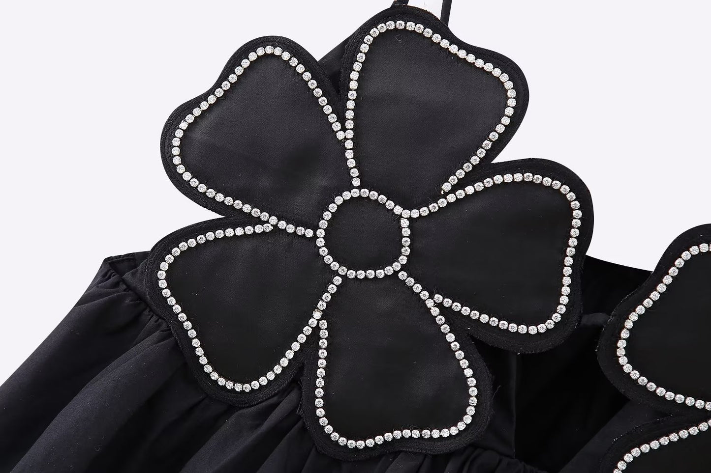 Women's European And American Style Flower Decoration Short Camisole Top