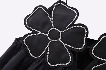 Women's European And American Style Flower Decoration Short Camisole Top