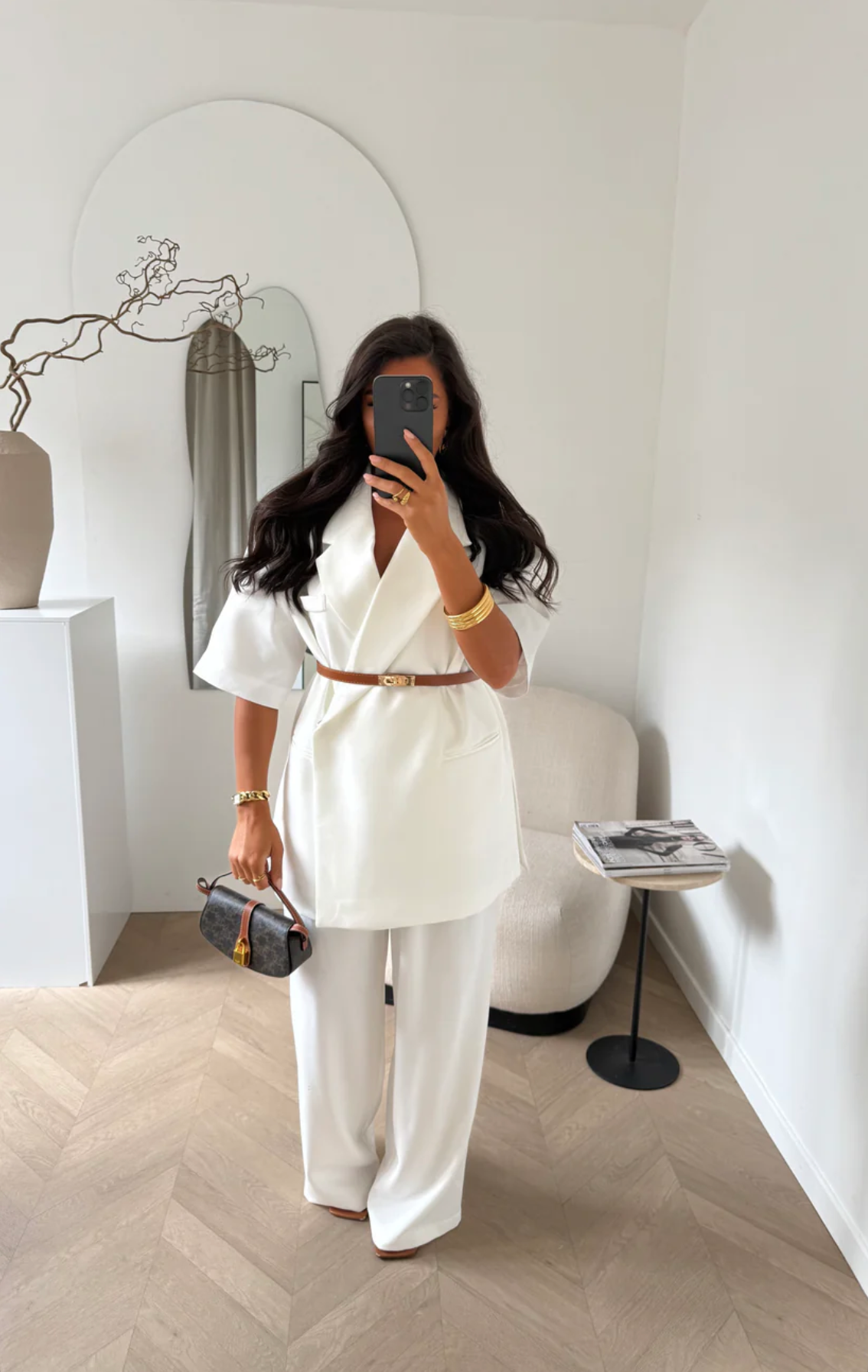 SIENNA Short Sleeve Oversized Blazer