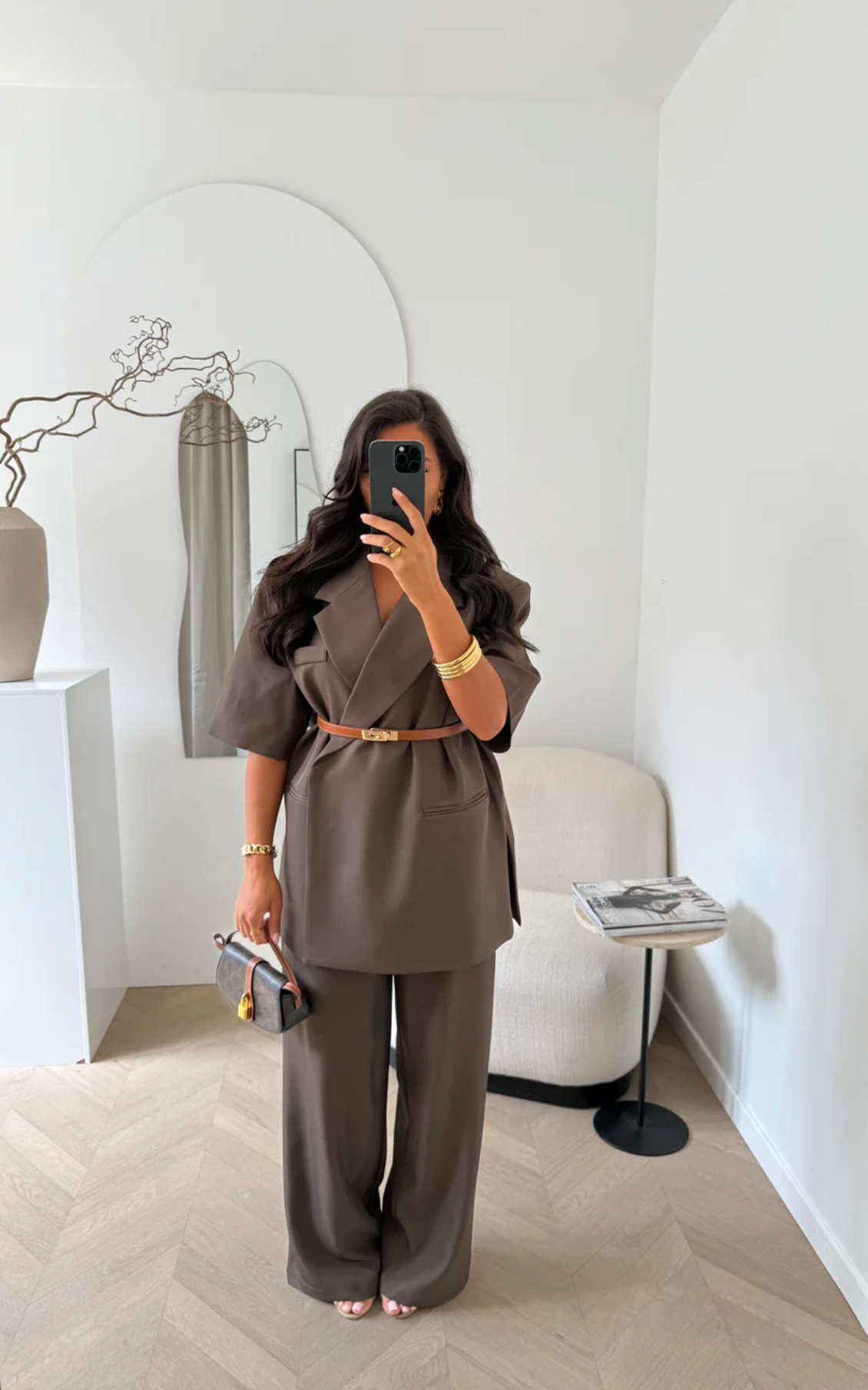 SIENNA Short Sleeve Oversized Blazer